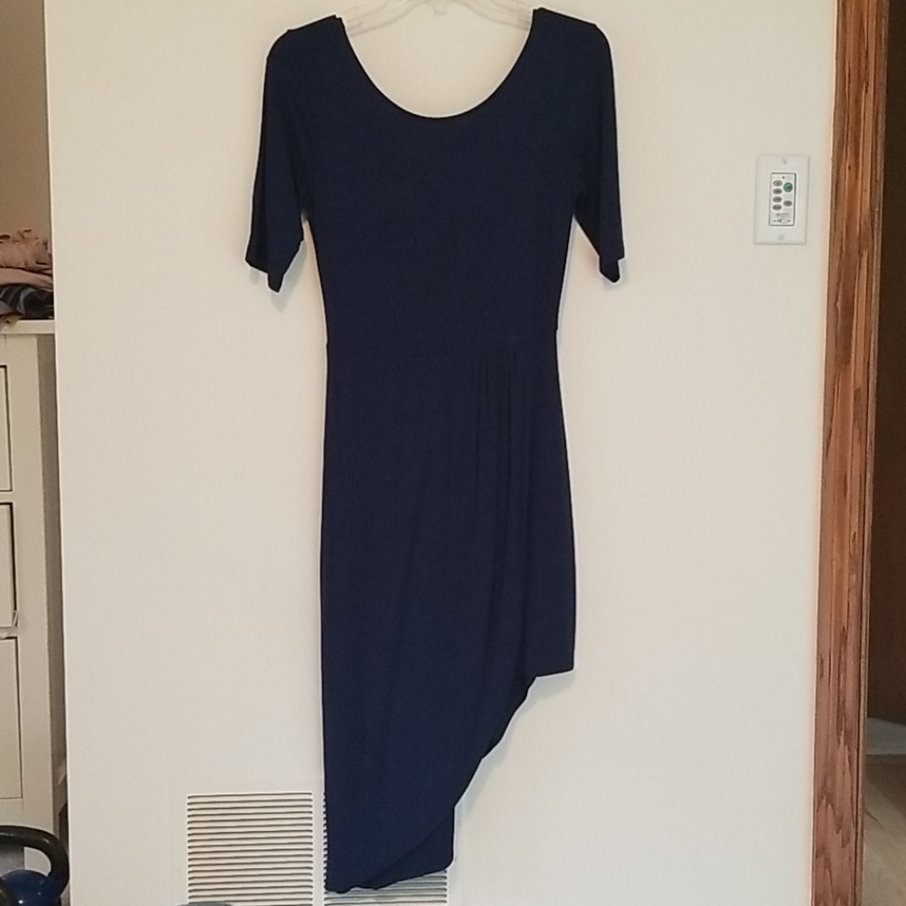 Everly scoop back dress navy - small